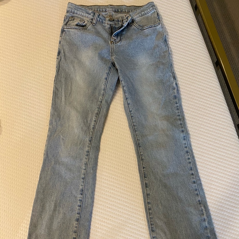 Brandy Melville Wide Leg blue wash Jeans
